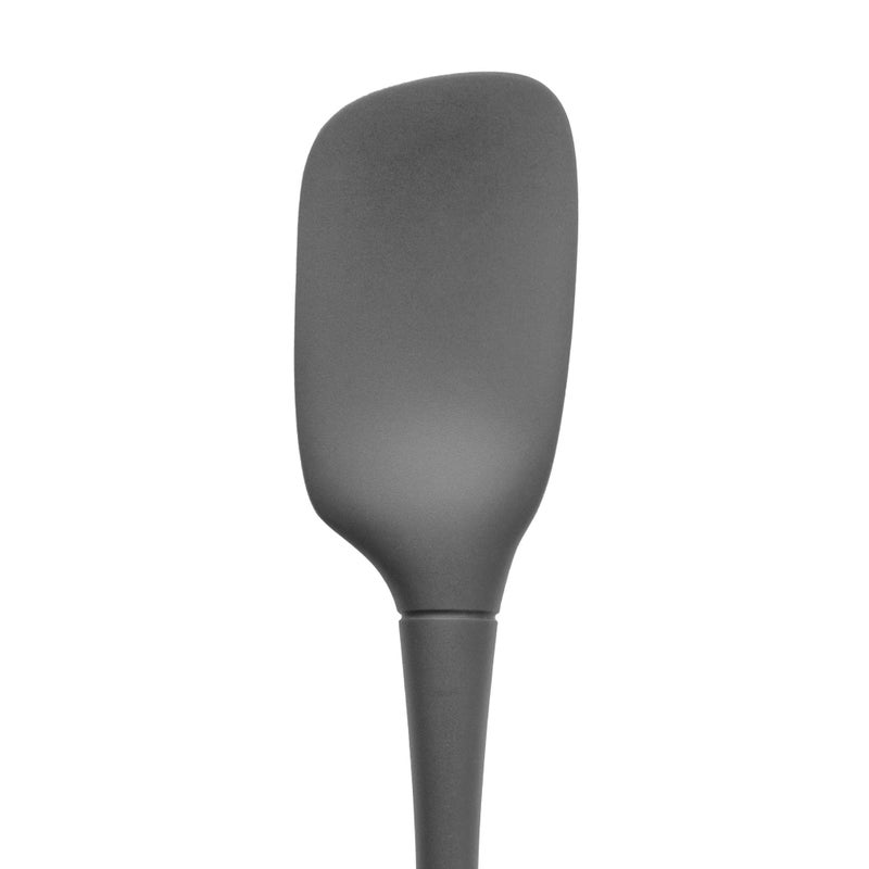 Tovolo Spoon Spatula Spoonula All Silicone Ergonomic Handle Grip Charcoal Gray, Silicone Scoopula Kitchen Utensil Non Scratch Easy Clean Dishwasher Safe Heat Resistant Flex Core Scoop Spatula - Image 4